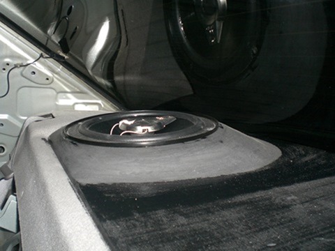 Изготовление акустической полки Nissan Sunny b15