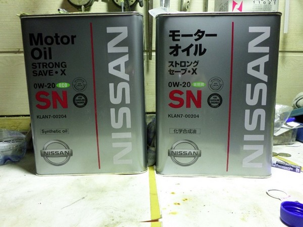 Замена масла в ДВС Nissan X-Trail