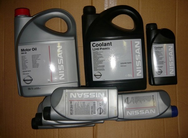 Объемы масел и жидкостей Nissan Almera N16
