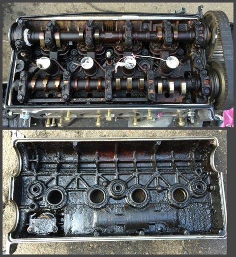 Реставрация клапанной крышки от двигателя 4AGE Black Top для Toyota Corolla 100
