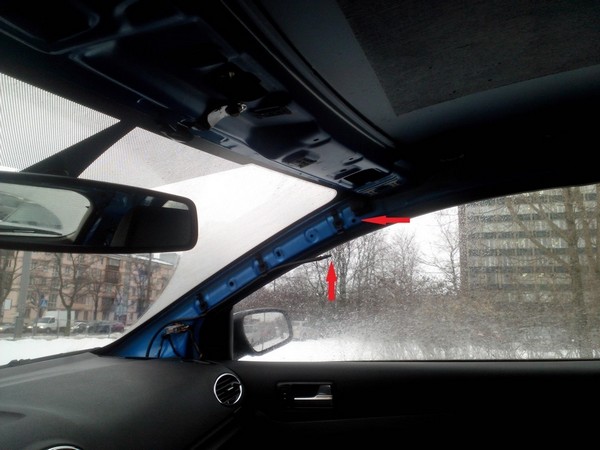 Установка боковых подушек-шторок безопасности в Ford Focus 2