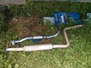 Замена выпускной трубы + смазка кулисы КПП Mazda 626