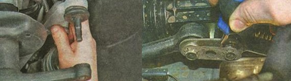 Снятие рулевой тяги Lada Granta