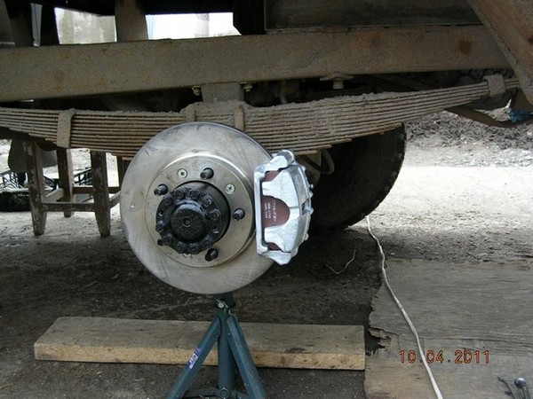 Установка передних и задних  дисковых тормозов УАЗ 39094