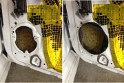 Изготовление подиумов для фронтальной и тыльной акустики Ford Focus 3
