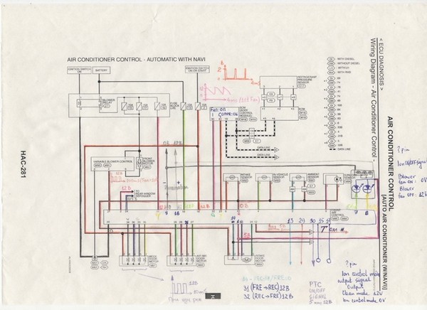 Схемы для замены климат-контроля Nissan Tiida