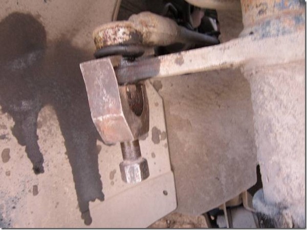 выпрессовка рулевых тяг