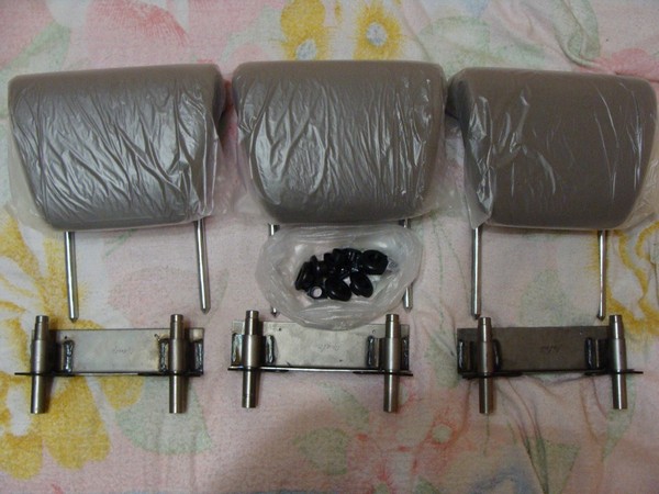 Установка трех задних подголовников аламар  на Ладу Калину хэтчбек