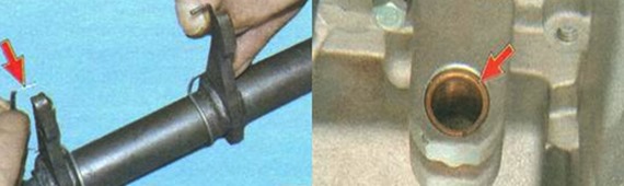 Замена вилки выключения сцепления Лада Гранта