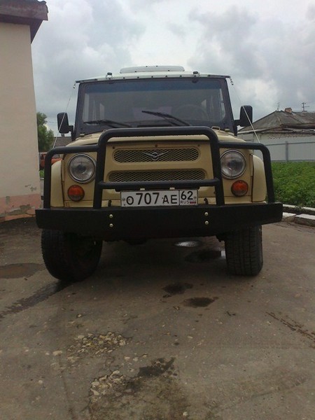 Чертеж переднего силового бампера УАЗ 469