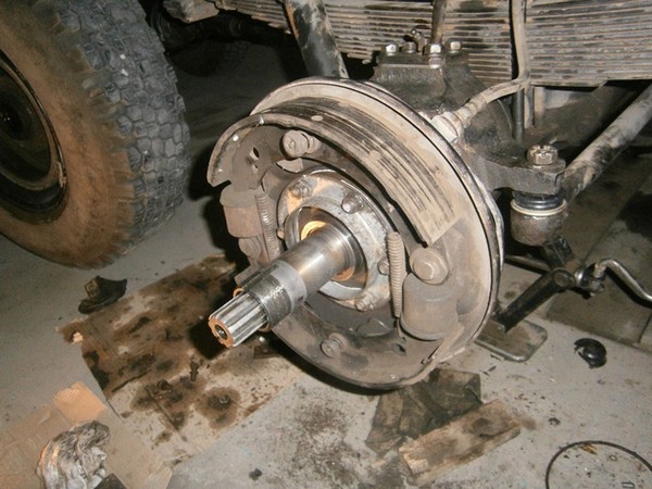 Ремонт правого поворотного кулака военного моста УАЗ 3303