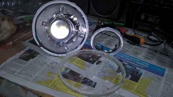 Доработка ангельских глазок для НИВЫ